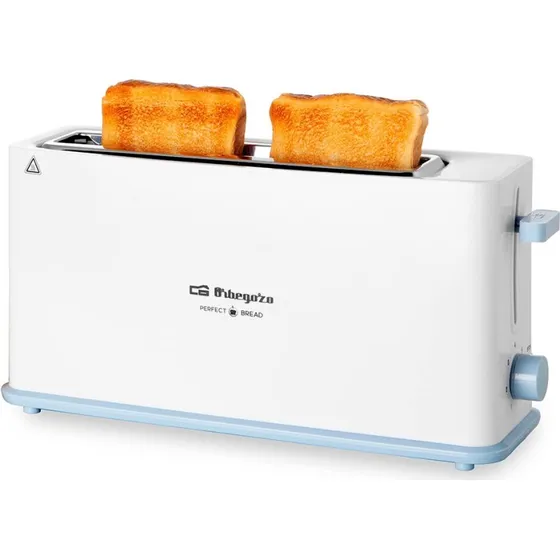 Orbegozo TO 4014 Tostadora de Ranura Larga Blanca - 850W