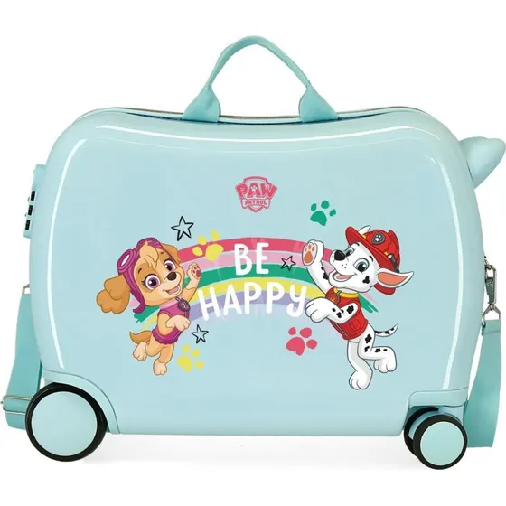 Maleta Be Happy Paw Patrol 50cm - ABS con Ruedas Multidireccionales