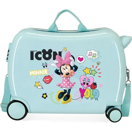 Maleta Minnie Icon Disney ABS 50cm con 4 Ruedas Multidireccionales