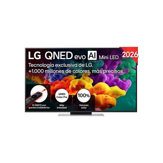LG 55QNED86B6B Smart TV QNED Mini LED 55" 4K UHD α8 AI Gen3 Negro