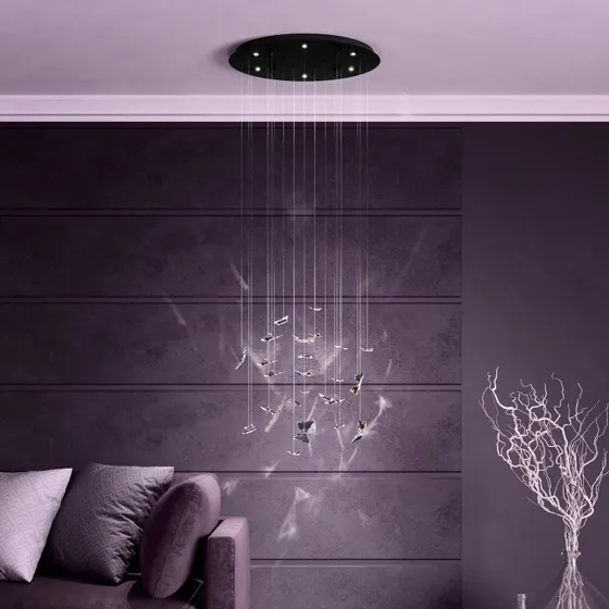 EGLO Stars of Light Adrados Lámpara Colgante LED Redonda 6 Luces