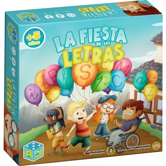 Átomo La Fiesta de las Letras - Juego de Mesa de Lectoescritura