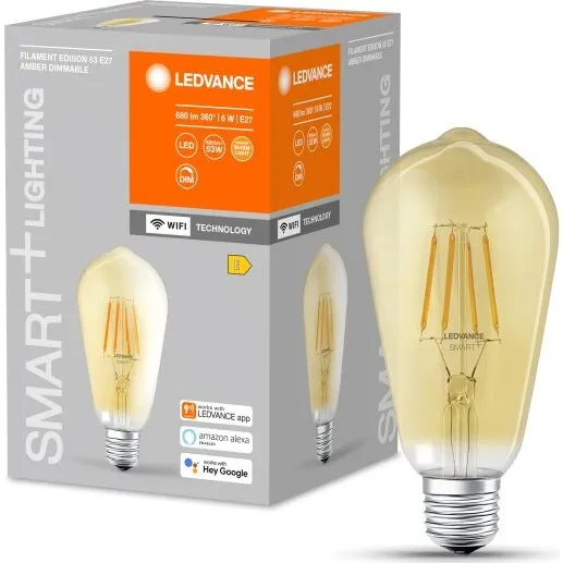 LEDVANCE SMART+ WiFi Edison 6W 2400K E27 Oro