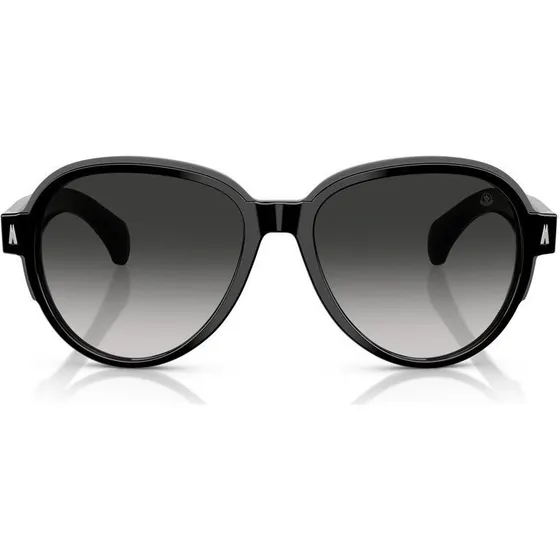Moncler Me6005 Gafas de Sol Unisex Geométricas Negro Gris 57mm