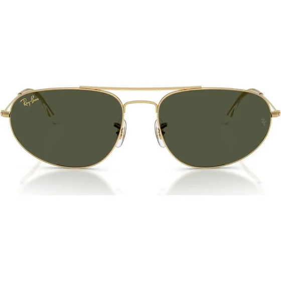 Ray-Ban RB 3945 Gafas de Sol Unisex Oro y Lentes Verdes