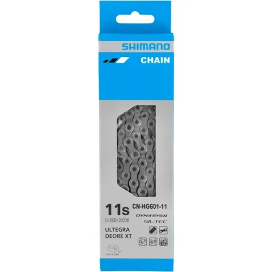 Cadena Shimano HG601 11V 126 Eslabones Plata