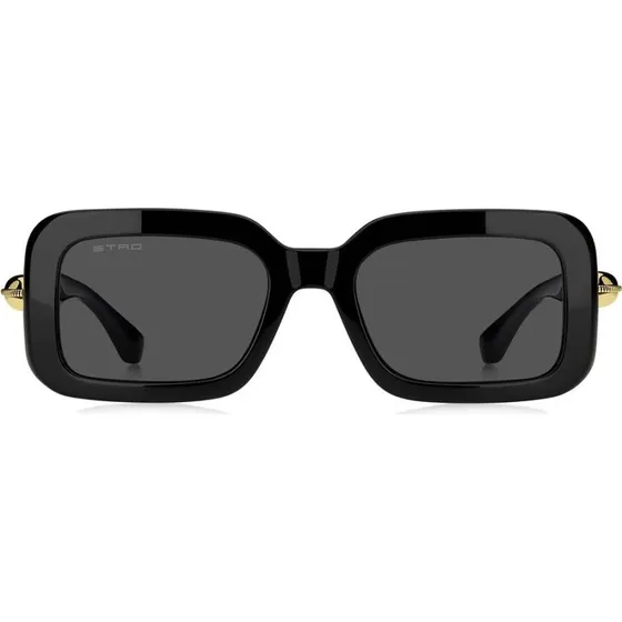 Etro 0132/S Gafas de Sol Cuadradas para Mujer en Color Negro