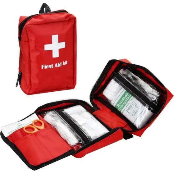 AIDA Bolsa Botiquín 19x14x6 cm Rojo