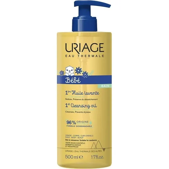Uriage Bébé Aceite Limpiador 500ml con Edelweiss Orgánico