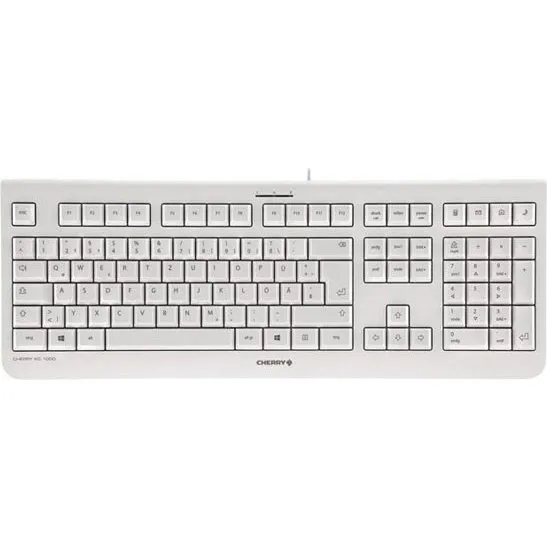Cherry Teclado KC 1000 Silencioso Blanco y Gris