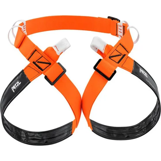 Petzl Superavanti Arnés Espeleología Naranja/Negro