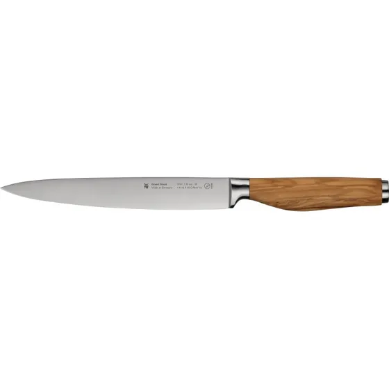 WMF Cuchillo Trinchador Grand Wood de 20 cm con Mango de Olivo