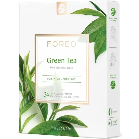 Foreo Farm To Face Sheet Mask Green Tea (Pack de 3)