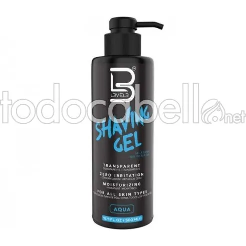 Level3 Aqua Gel de Afeitado 500ml