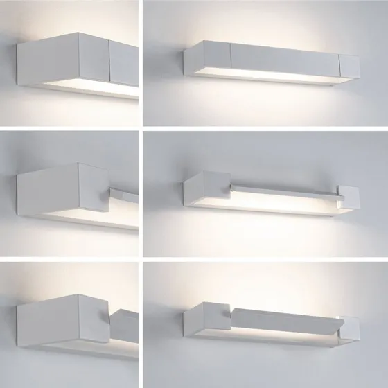 Paulmann Aplique de Pared LED Lucille Blanco 40 cm Atenuable IP44