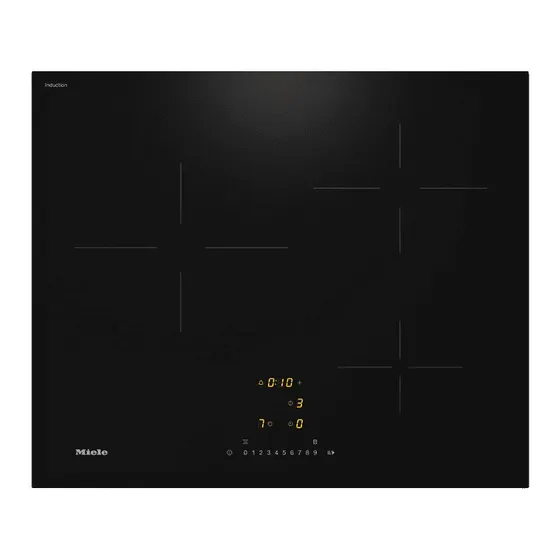 Miele KM 7360 FL Placa de Inducción 3 Zonas Negro 62 cm