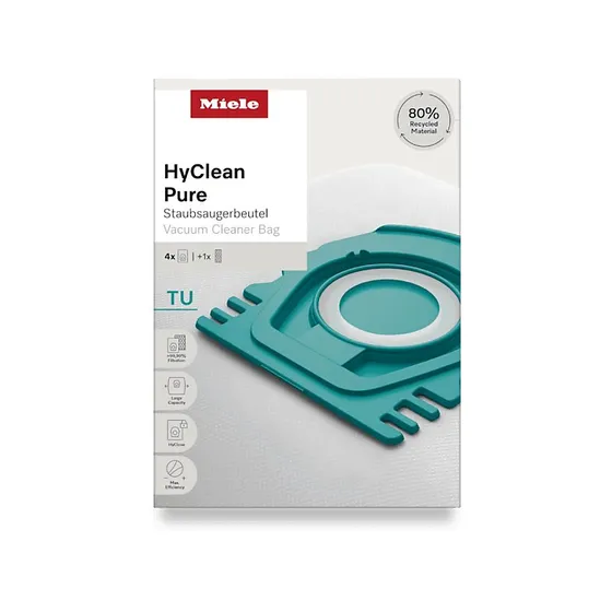 Miele HyClean Pure TU Bolsas de Aspirador para Guard L1 y S1, 3.5L