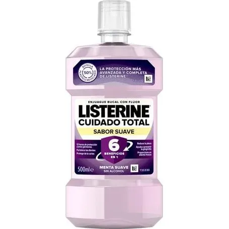 Listerine Cuidado Total Zero Sabor Suave 500ml