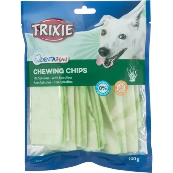 Trixie Denta Fun Chips con Espirulina - 100 g
