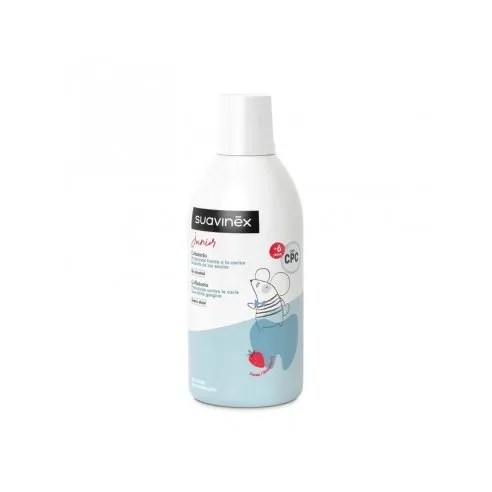Suavinex Enjuague Bucal Junior Fresa +6 Años 500 ml
