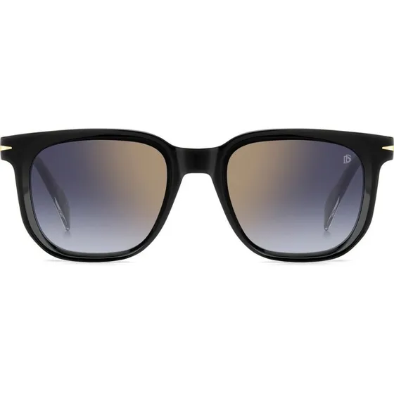 David Beckham Gafas de Sol DB 7133/S Negro Rectangular con Lente Azul