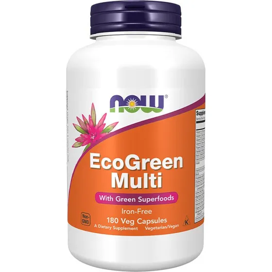 NOW Foods EcoGreen Multi 180 Veg Cápsulas