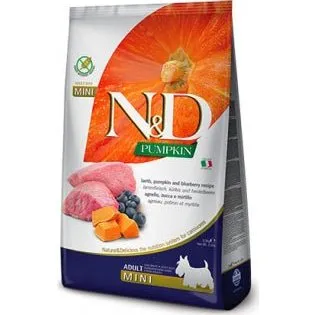 Farmina N&D Pumpkin Adult Mini Cordero y Arándanos 7 kg