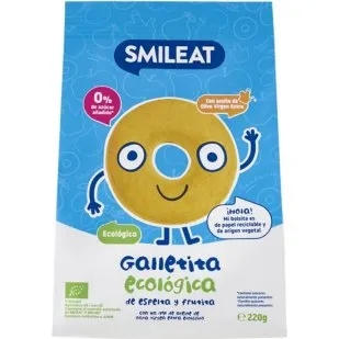 Smileat Galletas Espelta y Manzana Ecológicas