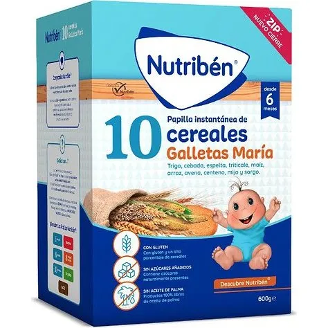 Nutribén 10 Cereales Galleta María 600g