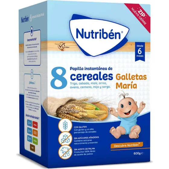Nutribén 8 Cereales Galletas María 600g