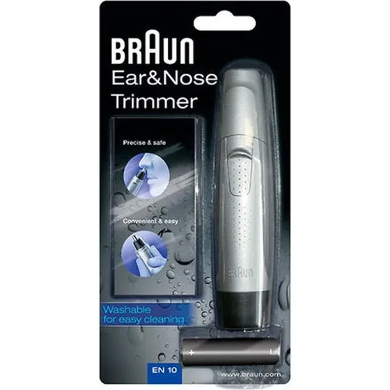 Braun EN-10 Cortapelos Nariz y Orejas 60MIN Negro/Plata