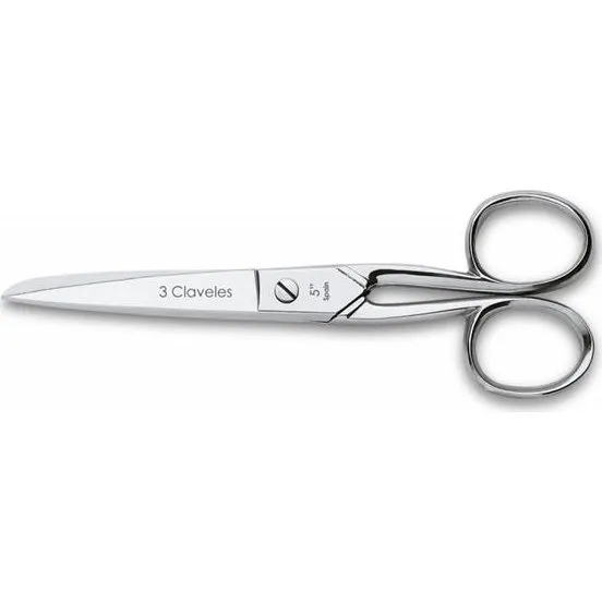 3 Claveles Tijera Costura Niquelada 5"