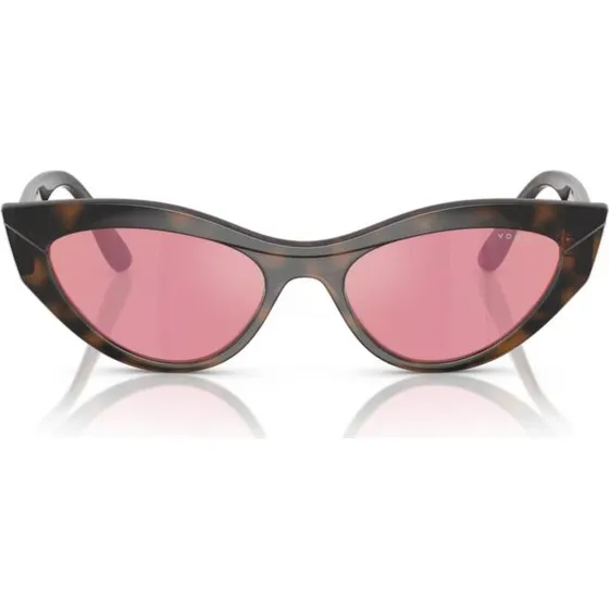Vogue Vo 5637SU Gafas de Sol Mujer Marrón con Lente Rosa Cat Eye