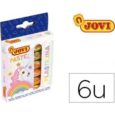Jovi 90 Plastilina 6U 15g Colores Pastel