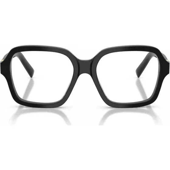 Miu Miu MU 03YV 16K1O1 Gafas de Vista Cuadradas en Acetato Negro