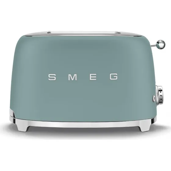Smeg TSF01EGMEU Tostadora 2 Ranuras Verde Mate 950W