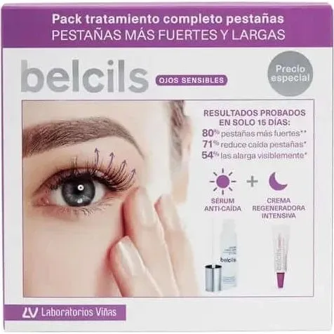 Belcils Pack Tratamiento Completo Pestañas: Sérum y Crema Regeneradora