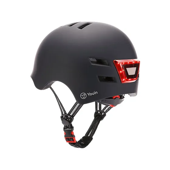 Casco Youin LED para Patinete o Bicicleta - Negro, Talla M
