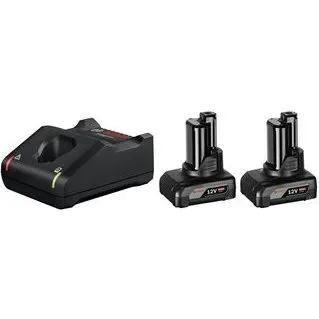 Bosch Akku-Starter-Set 2x 12V 6,0 Ah + GAL 12V-40