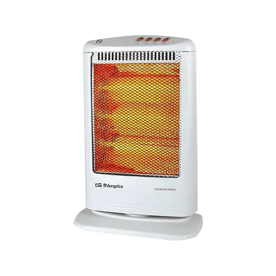 Estufa eléctrica Orbegozo BP 0303 A Halógena de 1200W con 3 barras de cuarzo