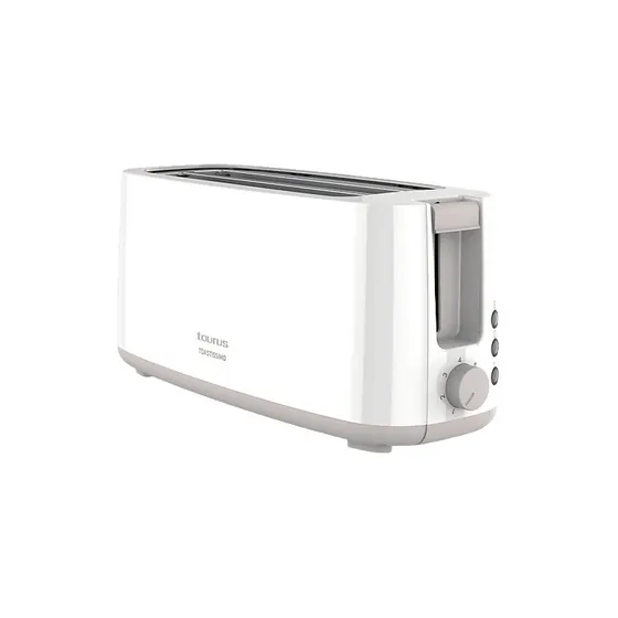 Tostadora Taurus Toastissimo 1400W - 2 Ranuras Extralargas, Blanco