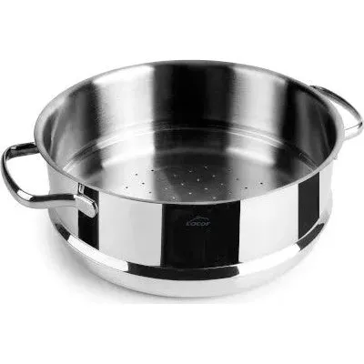 Lacor Vaporera de acero inoxidable Basic de 20 cm - Cuscusera
