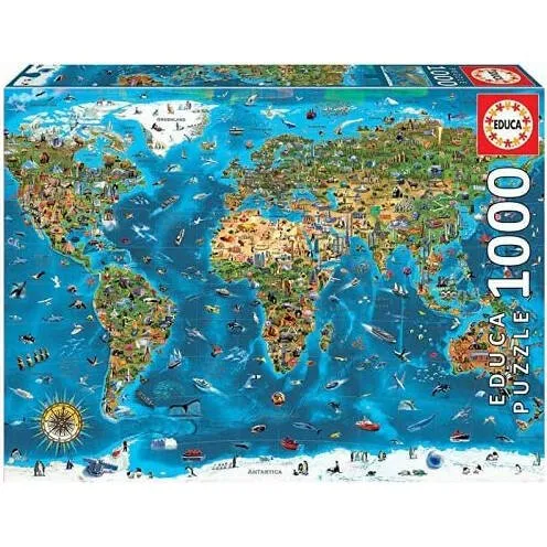 Educa Puzzle 1000 Piezas Maravillas Del Mundo