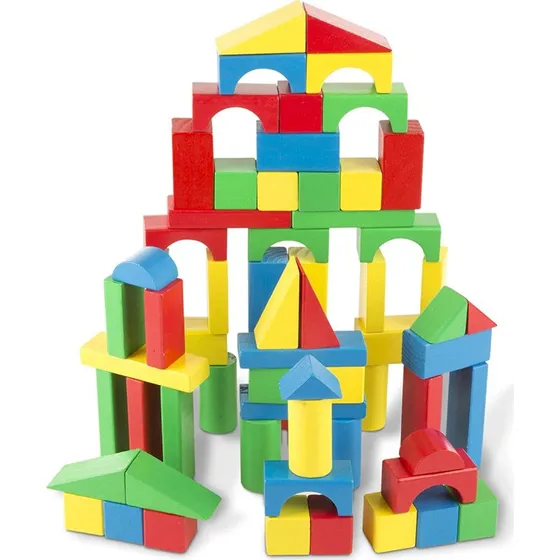 Melissa & Doug 100 Bloques de Madera