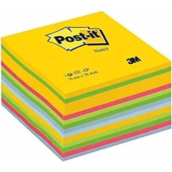 3M Post-it Cube 2030U 76x76 mm 450 hojas colores ultra