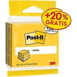 Post-it Notas Adhesivas 76x76mm 390 Hojas Colores Surtidos