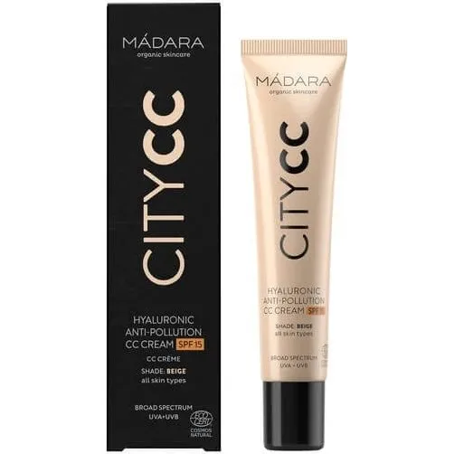 Madara Madara Hyaluronic Anti-Pollution CC Cream SPF 15, Beige, 40 ml
