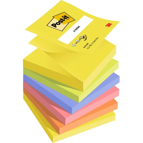 Post-It Super Sticky 76x76mm Pack 6
