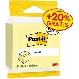 Post-it Notas Adhesivas 76x76mm Amarillo 450 Unidades