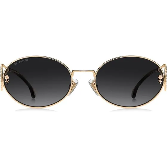Etro 0106/S Gafas de Sol Ovaladas Oro y Lentes Grises